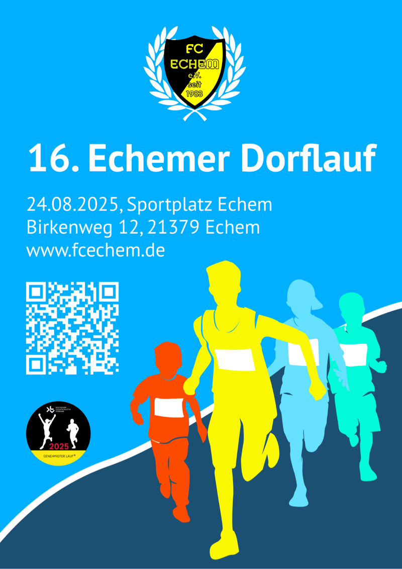 16. Echemer Dorflauf Plakat