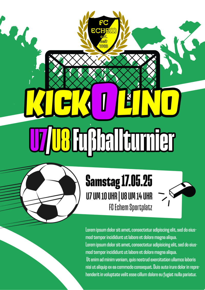 Kickolino U7/U8-Fußballturnier 2025 beim FC Echem e.V.